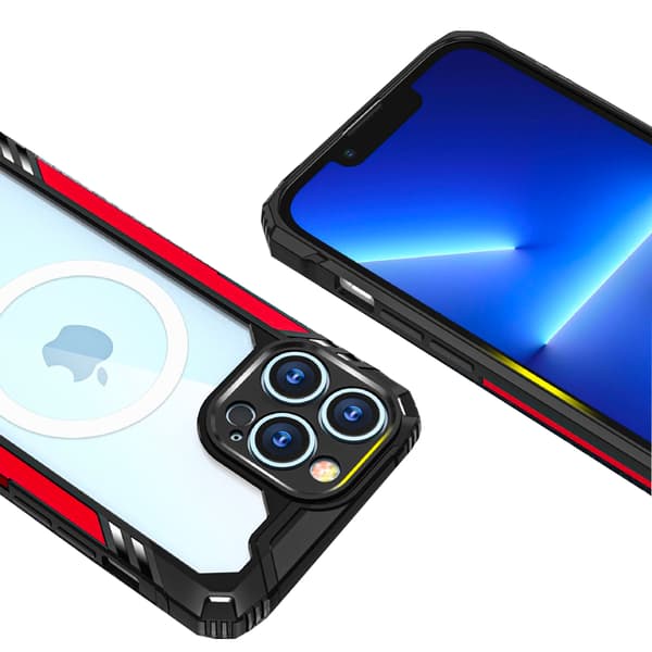 Støtbestandig Stiligt Deksel - iPhone 14 Pro Röd