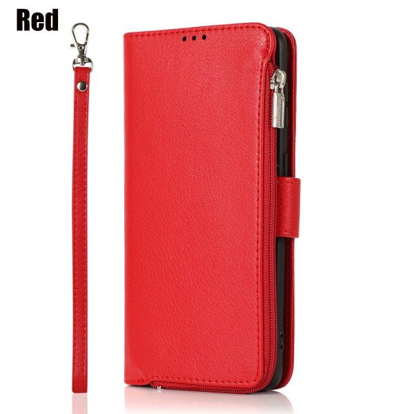 Samsung Galaxy S21 Plus - Tyylikäs käytännöllinen lompakkokotelo Röd