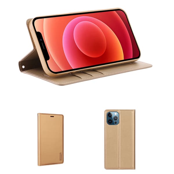 iPhone 14 Pro Max - Smidigt Smart HANMAN Plånboksfodral Svart