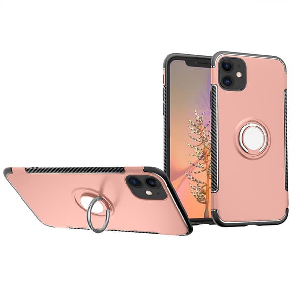 iPhone 12 Skal med Ringhållare FLOVEME Silver
