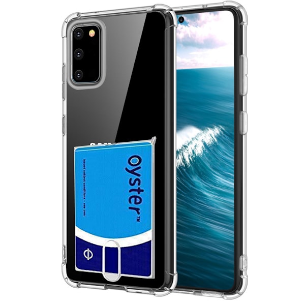 Samsung Galaxy S22 - Skal med Kortfack Transparent