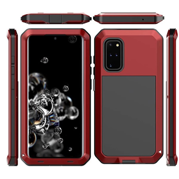 Stødabsorberende aluminiumscover - Samsung Galaxy S20 Plus Röd