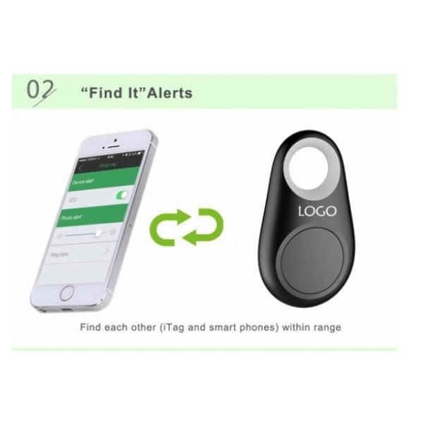 Bluetooth Nyckelhittare Keyfinder Tracker Vit