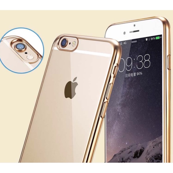 iPhone 6/6S - Stilfuldt Silikone Cover fra LEMAN Guld