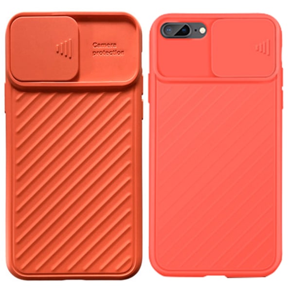 iPhone 6 Plus / 6S Plus - Beskyttelsescover med kamerabeskyttelse Röd