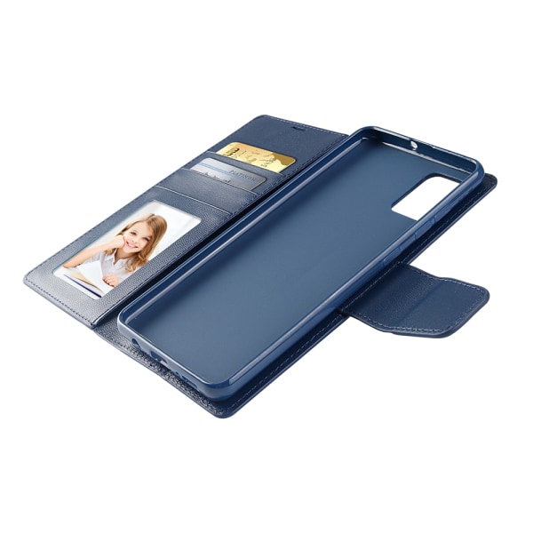 Samsung Galaxy S20 Plus - Käytännöllinen Hanman-lompakkokotelo Marinblå
