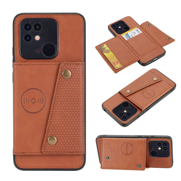 Xiaomi Redmi 10C - Skal med Korthållare Svart