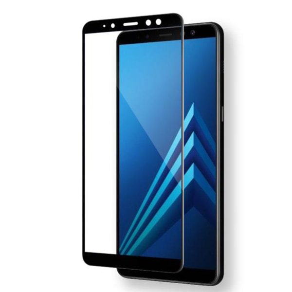 Samsung Galaxy A7 2018 2-PACK skjermbeskytter 3D 9H HD-Clear ProGuard Svart Svart