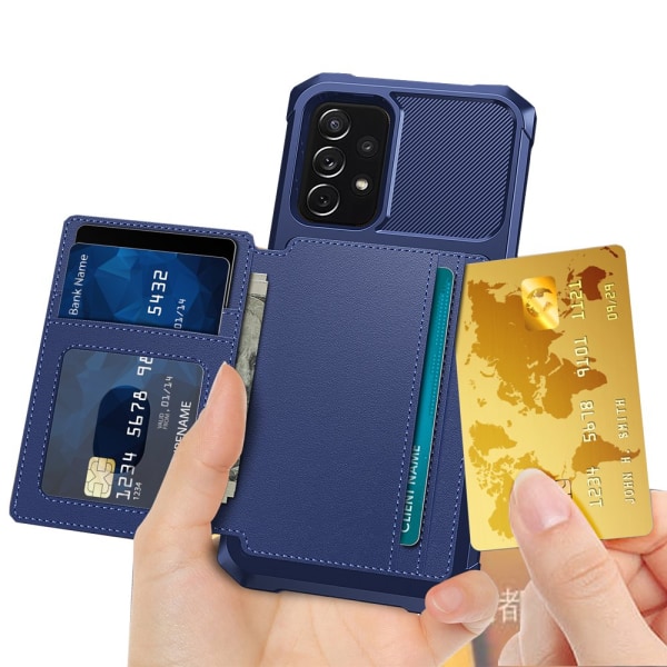 Samsung Galaxy A53 5G - Hyvin tehty kansi korttitelineellä Grön