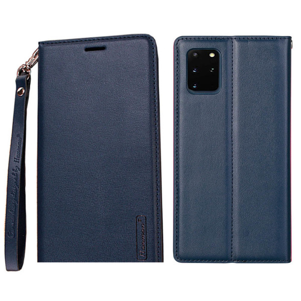 Samsung Galaxy S20 Plus - Elegant HANMAN Plånboksfodral Mörkblå