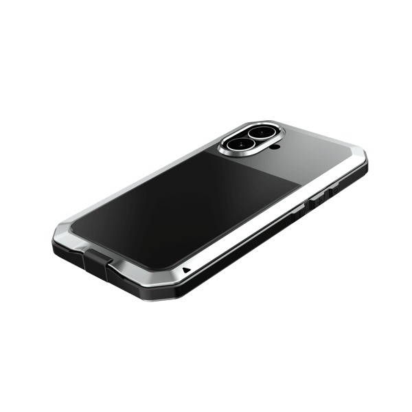 iPhone 17 Aluminiumskal  EXXO-design, 3-delars, Stötsäkert & Precisionsanpassat Silver
