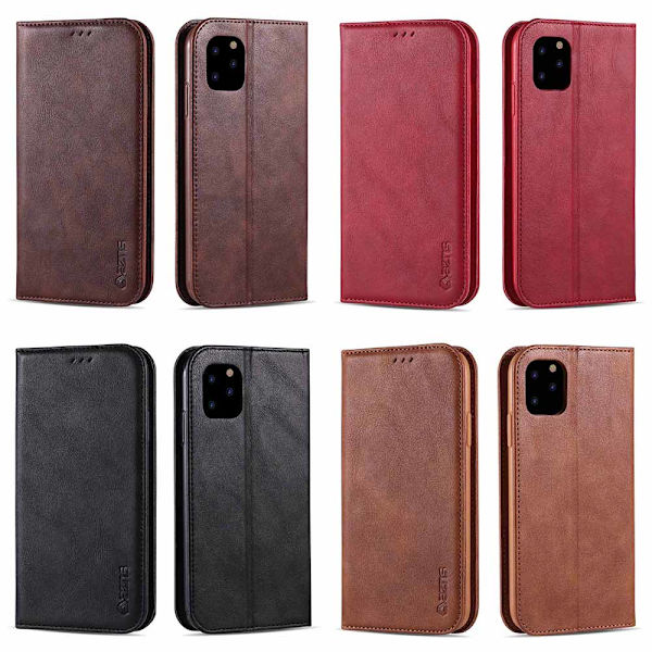 iPhone 11 Pro - Praktiskt Retro Plånboksfodral (AZNS) Svart