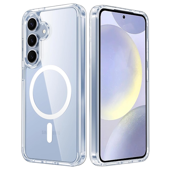 Galaxy S24 FE - Magnetiskt Praktiskt och skyddande skal Transparent