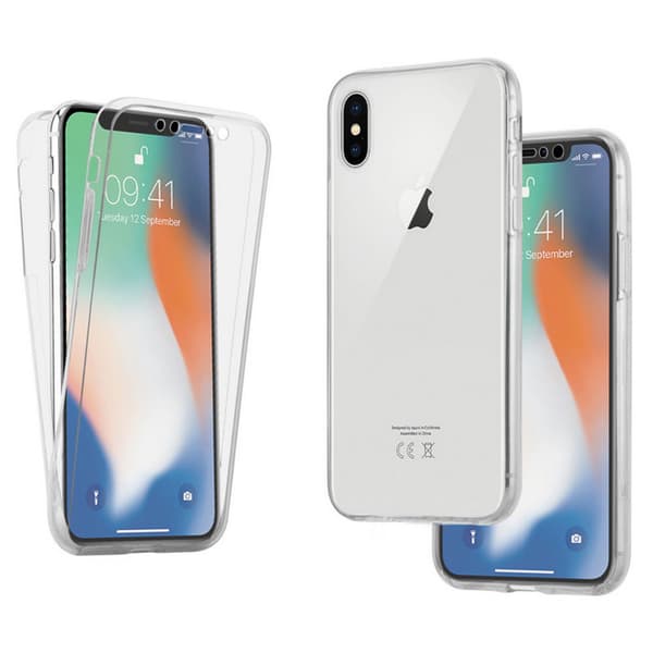 Todelt silikoneskal med TOUCHFUNKTION - iPhone XS Max Guld
