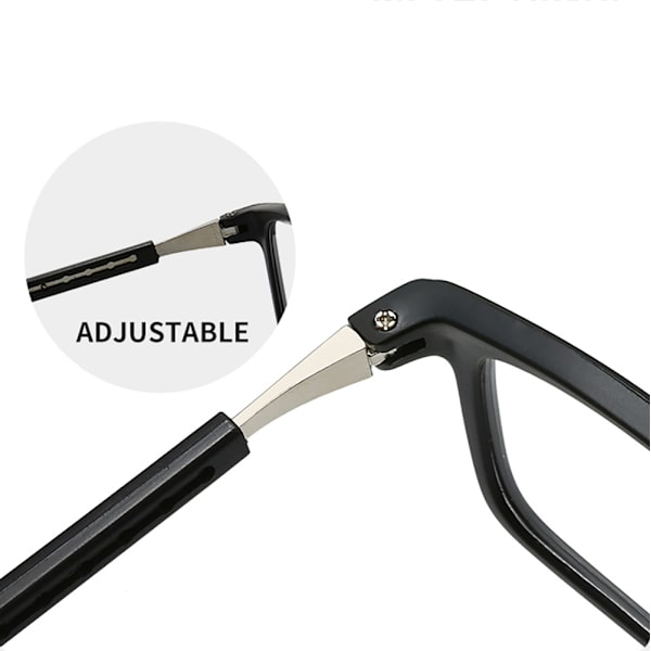 Exklusiva Hängande Läsglasögon med Magnetiskt Fäste - TR-material Svart +2