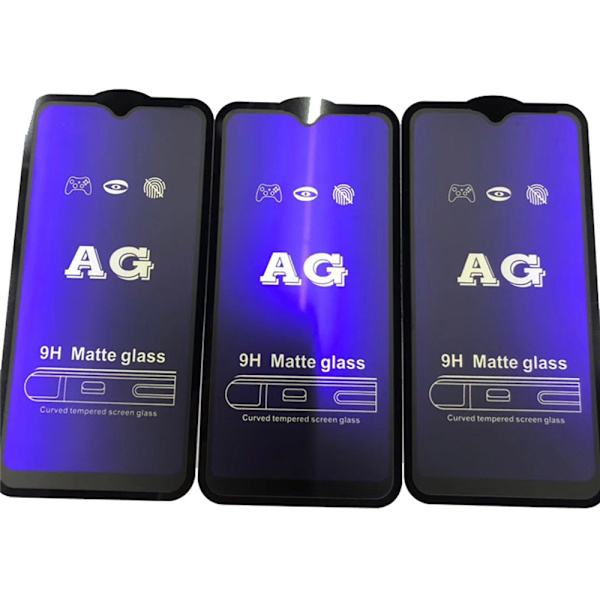 A71 2.5D Anti Blue-Ray Anti-Fingerprints 2-PAK Skærmbeskyttelse Transparent/Genomskinlig