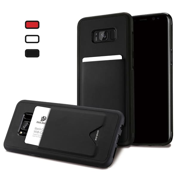 POCARD Smart Skal med Kortfack - Samsung Galaxy S8+ Vit