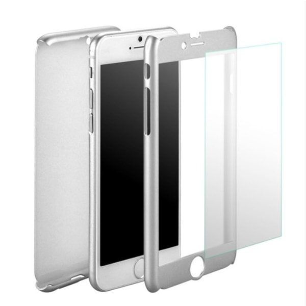 Praktisk beskyttelsesdeksel for iPhone 6/6S PLUS (foran og bak) Silver