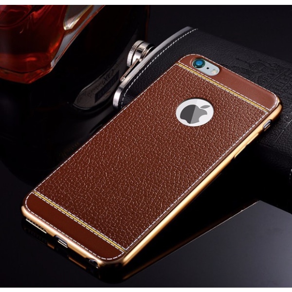 iPhone 8 PLUS Elegant Vintage skal LEMAN (VINTAGE-serien) Röd