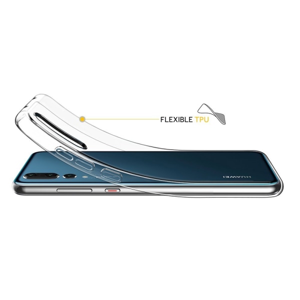 Huawei P20 Pro - FLOVEME:n älykäs silikonisuojus Transparent/Genomskinlig