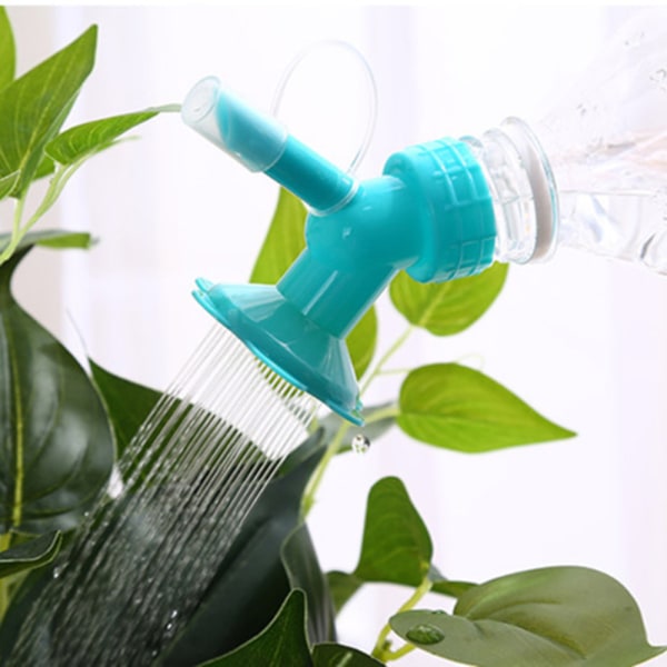 Praktisk 2-1 vanddispensermundstykke til plastflasker Blågrön