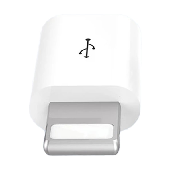 Adapter Micro-USB til iPhone 2in1 Lading + Dataoverføring Svart