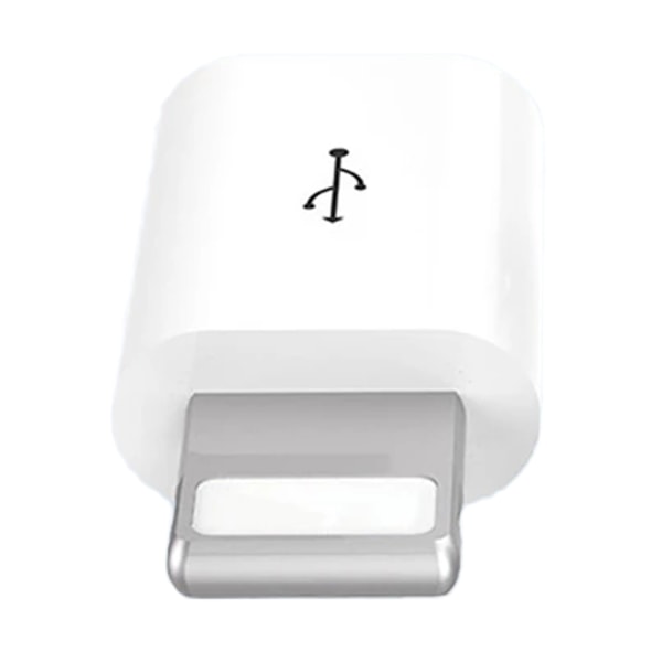 Adapter Micro-USB till iPhone 2in1 Laddning + Dataöverföring Svart