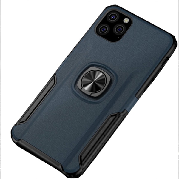 iPhone 11 - Robust Skyddande Skal med Ringhållare Mörkblå