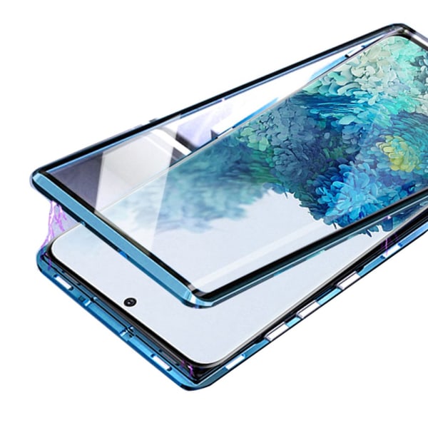 Samsung Galaxy S20 Plus - Stilig magnetisk dobbeltsidig deksel Silver
