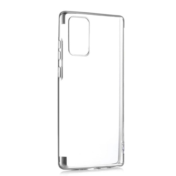 Samsung Galaxy A52 - Gennemtænkt FLOVEME Silikone Cover Silver