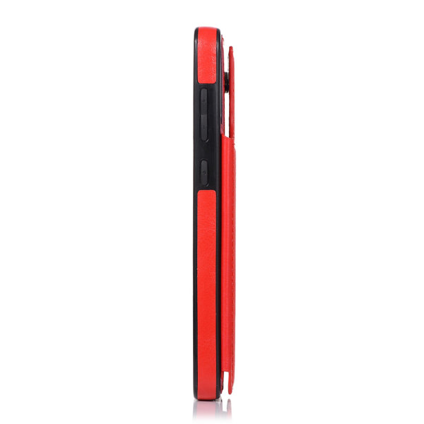 Samsung Galaxy A50 - Käytännöllinen suojakuori korttilokerolla NKOBE Röd
