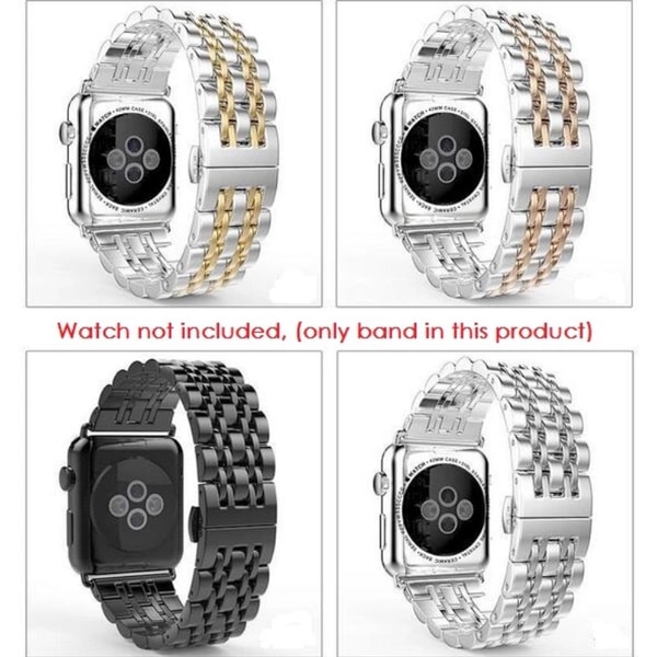 Apple Watch 4 - 40 mm - Eksklusivt Stilfuldt stålled Silver