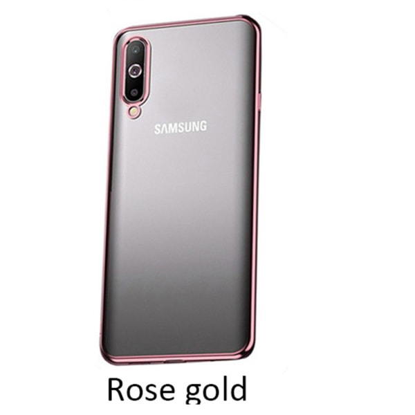 Samsung Galaxy A70 - Stötdämpande Silikonskal (FLOVEME) Guld