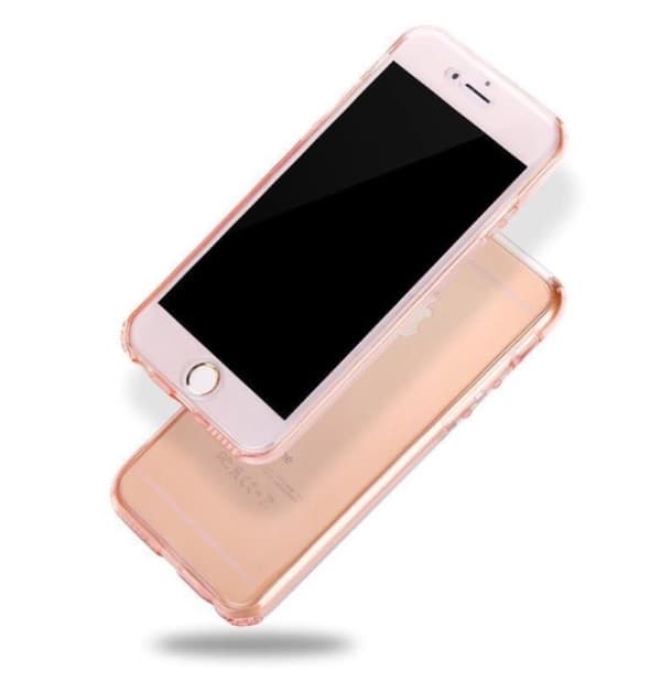 iPhone 6/6SPlus  Dubbelsidigt silikonfodral med TOUCHFUNKTION Guld