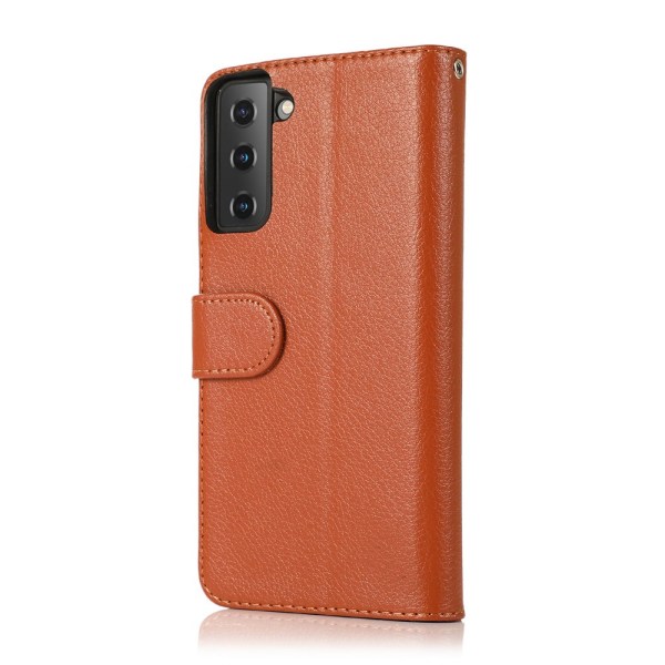 Samsung Galaxy S21 - Godt laget og stilig lommebokdeksel Röd