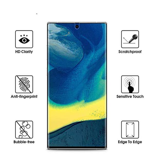 Note 10+ Skärmskydd 9H Nano-Soft Screen-Fit HD-Clear Transparent