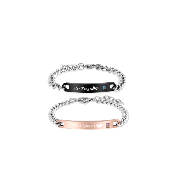 Elegant Bekvämt Par Armband Roséguld