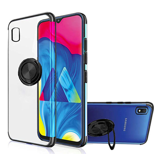 Samsung Galaxy A10 - Smidigt Skal med Ringhållare Roséguld