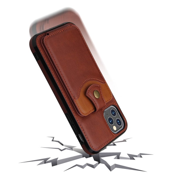 Gennemtænkt cover med kortholder - iPhone 11 Pro Max Grå