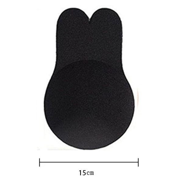 Myk og behagelig selvklebende BH (uten stropper) Svart 11CM