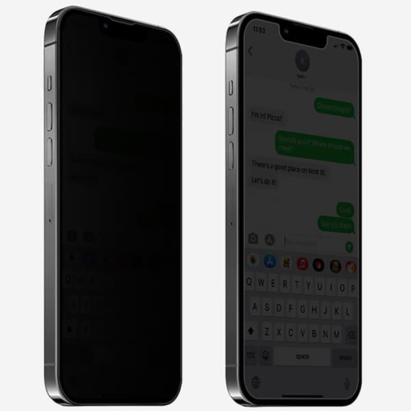iPhone 17 Pro Max Sekretessglas 2-pack För dina ögon Svart