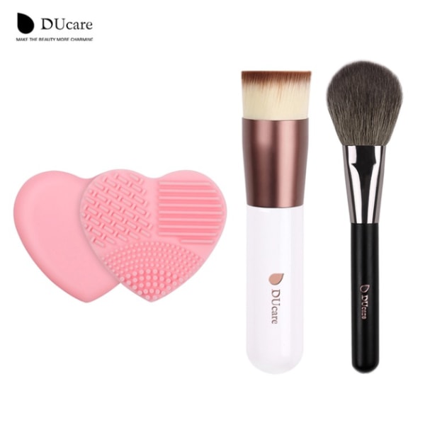 Make-up kit inkl. 2 børster og 1 børsterenser fra DUcare (ORIGINAL)
