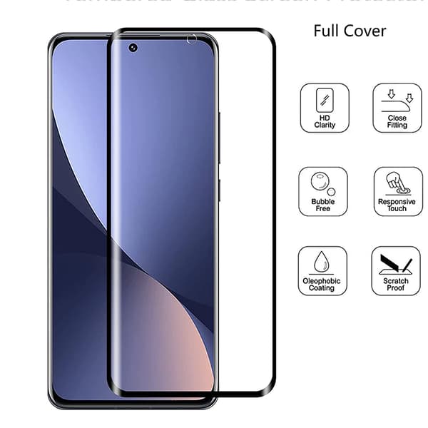 Xiaomi 12T Pro Heltäckande Härdat Glas 2.5D (3-pack) Transparent