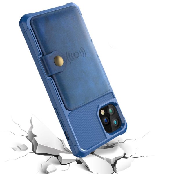 Deksel med kortrom - iPhone 11 Pro Max Blå