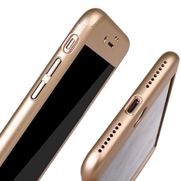 iPhone 7 Plus - Beskyttende stilfuld dobbeltskal (FLOVEME) Guld