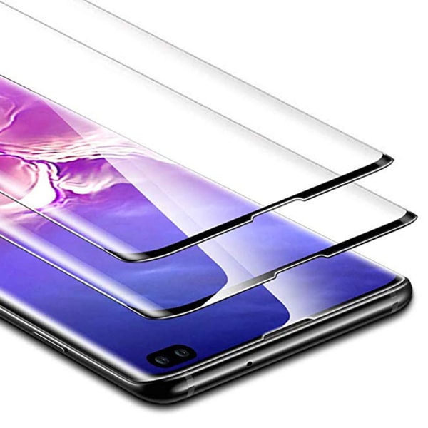3-PACK Samsung Galaxy S10 Plus näytönsuoja 3D HD 0,3mm Svart