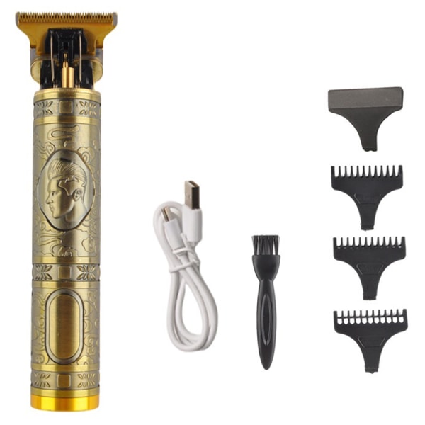 Holdbar fleksibel barbermaskine / trimmer Mässing Guld