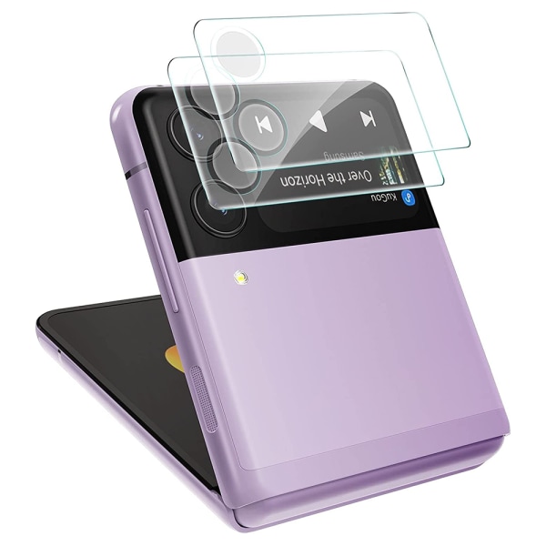 2-PAK Samsung Galaxy Z Flip 4 Kameralinsebeskyttere Standard HD Transparent