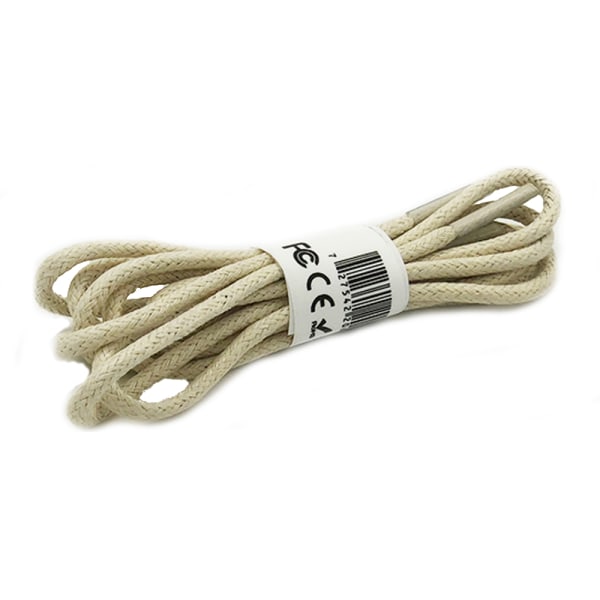 Voksede snørebånd (snørebånd) 60cm Mörkbeige