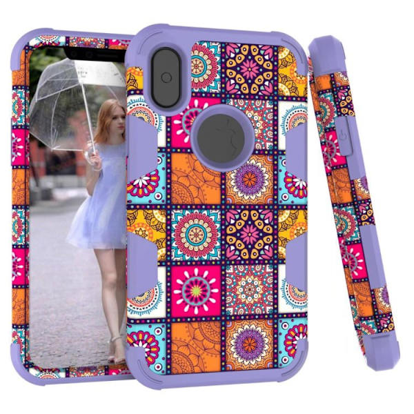 iPhone X/XS - Elegant Fodral med Maximalt Skydd Lila Lila